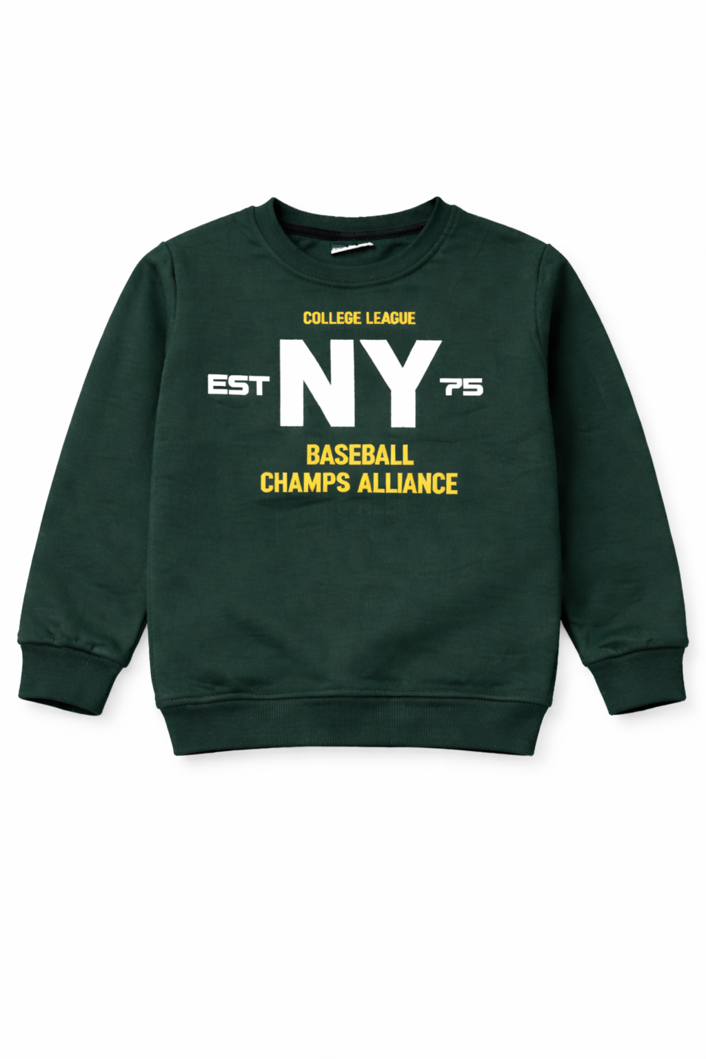 Kids NY College League Winter Tracksuit Set (Dark Green)