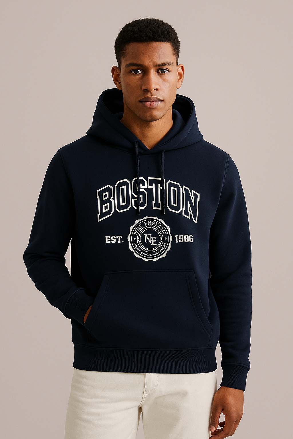 Terranova Boston Navy Blue Hoodie