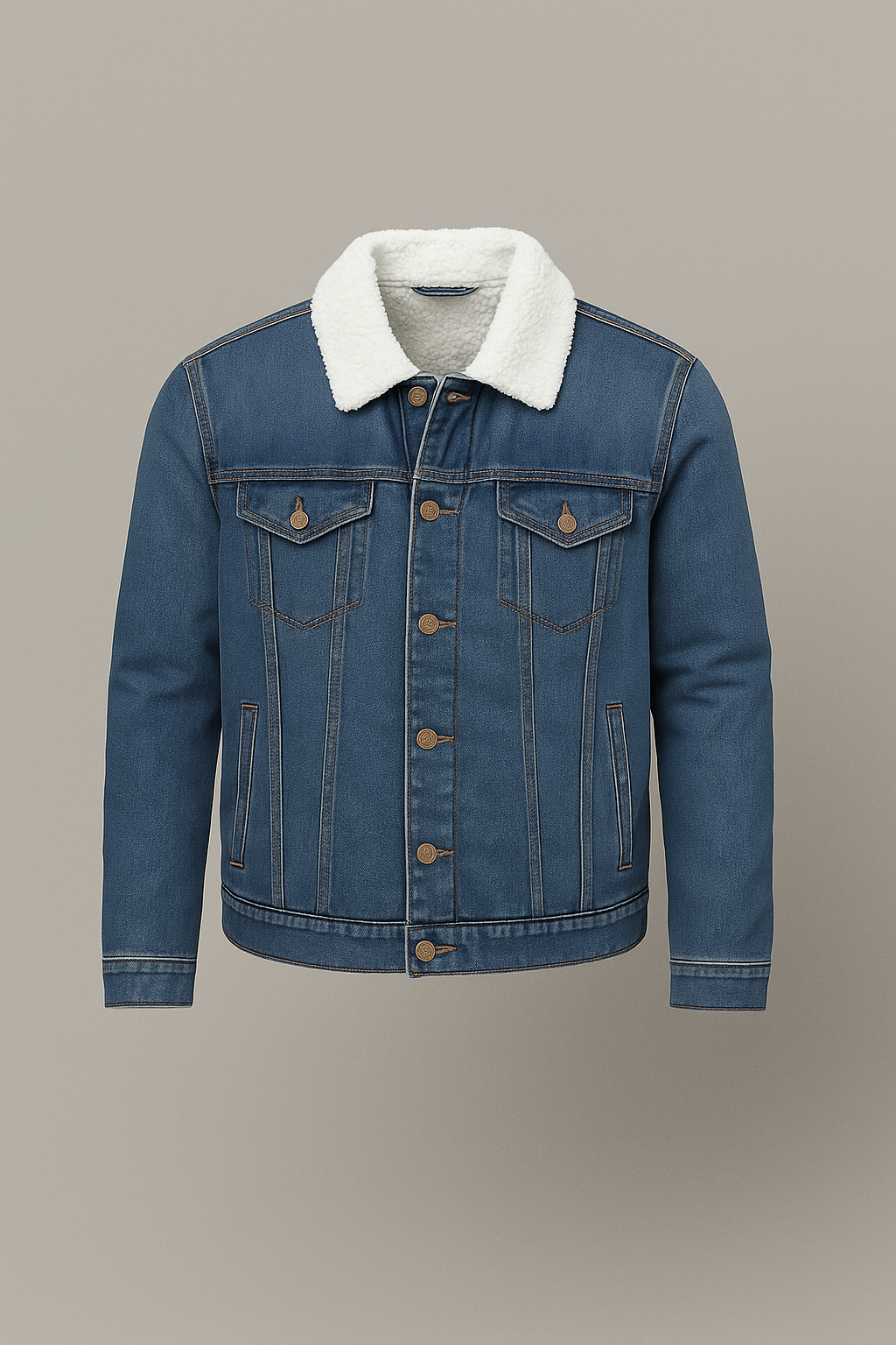 Soul Star Men’s Sherpa-Lined Denim Jacket