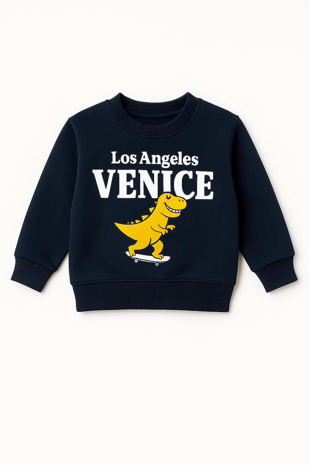 Kids Winter Tracksuit “Los Angeles Venice” Dino Skate Print (2-Piece Set)